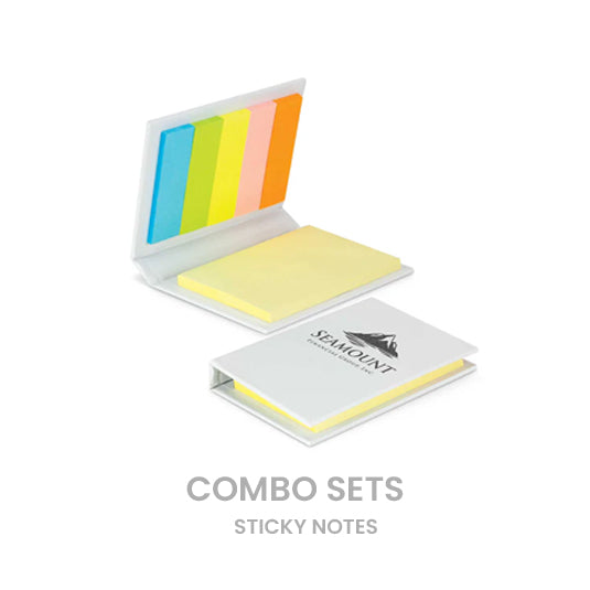 Combo Set Post Promotional sticky post it notes custom printed in bulk, fast ship ...