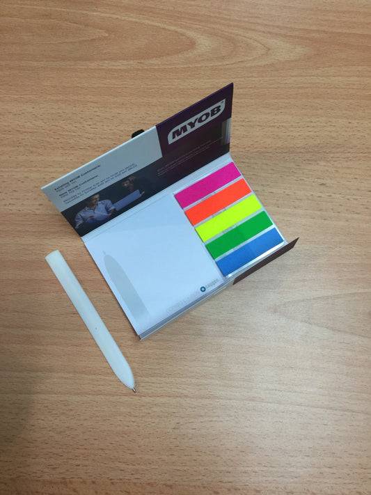 Combo Personalised sticky notepads & Pen