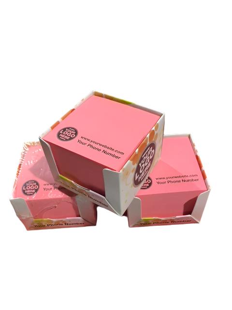 Customised Sticky Notes Cubes in Boxes