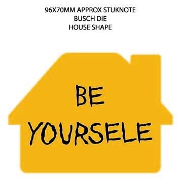 Promotional House Shaped Sticky Note with Chimney