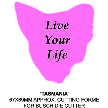 Promotional Tasmania Country Shape Sticky Note