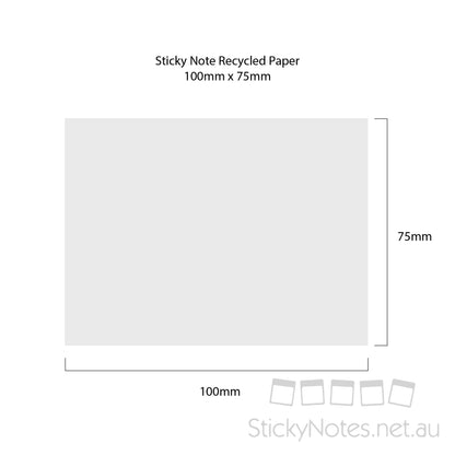 100 x 75mm Eco Paper Sticky Notes