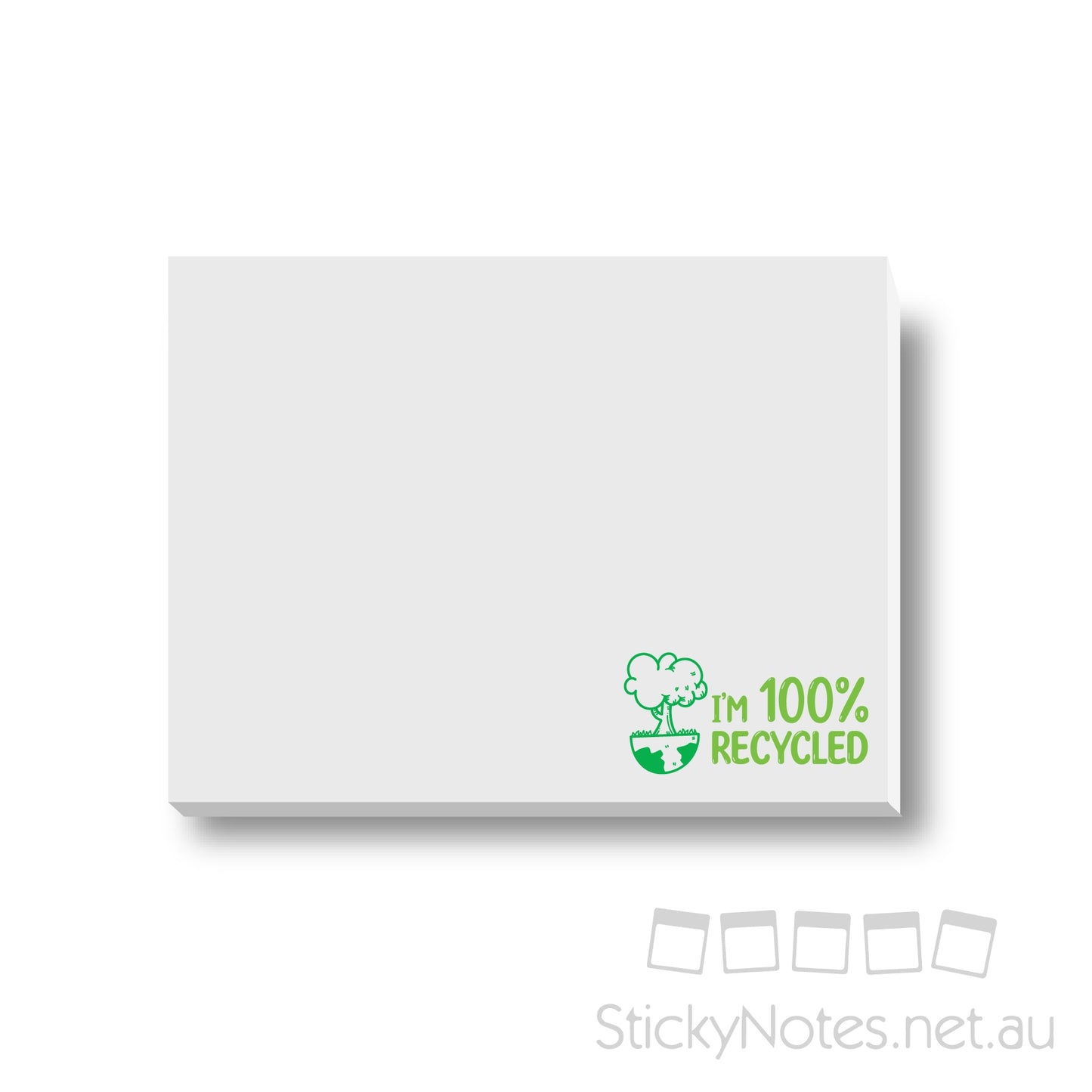 100 x 75mm Eco Paper Sticky Notes