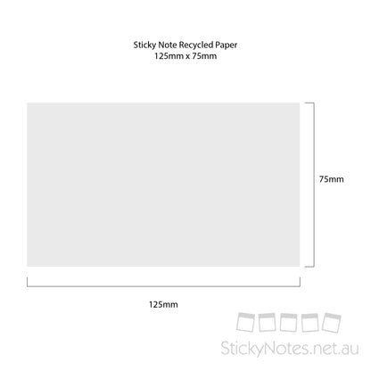 75 x 125mm Eco Paper Sticky Notes