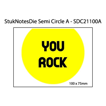 Semi Circle Sticky Notes