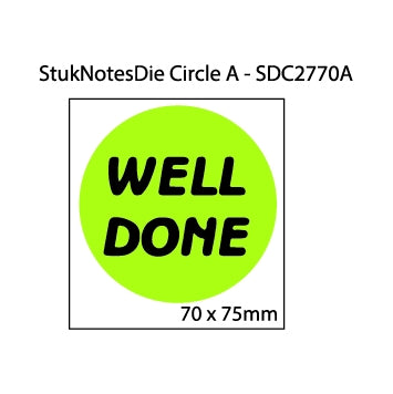 Custom Small Circle Sticky Notes