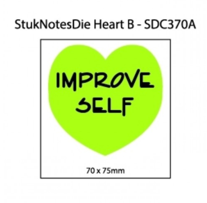 Small heart sticky note